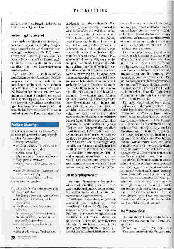 Vorschauseite 3: Auch Wunder beginnen auf dem Boden Die Bodenpflege