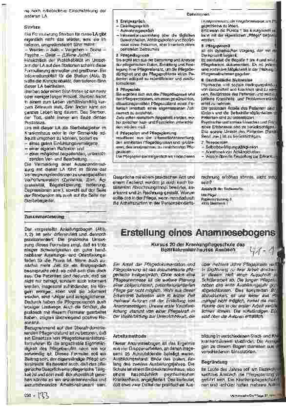 Vorschauseite 1: Erstellung eines Anamnesebogens