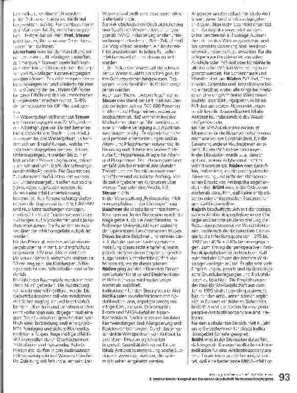 Vorschauseite 3: Bericht über den 5. Internationalen Kongreß der Deutschen Gesellschaft für Krankenhaushygiene