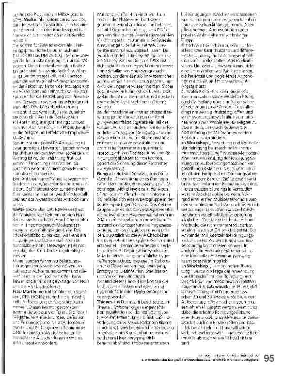 Vorschauseite 5: Bericht über den 5. Internationalen Kongreß der Deutschen Gesellschaft für Krankenhaushygiene