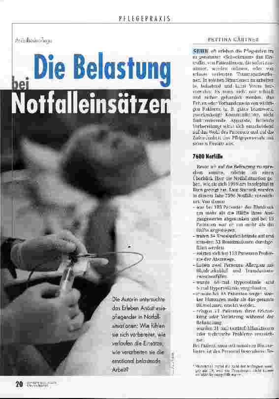 Vorschauseite 1: Die Belastung bei Norfalleinsätzen