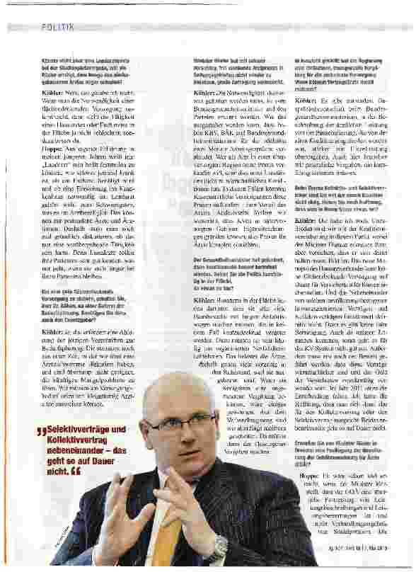 Vorschauseite 2: Noch kann man .gegen den Ärztemangel etwas tun