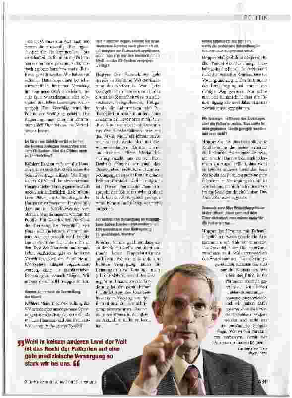 Vorschauseite 3: Noch kann man .gegen den Ärztemangel etwas tun