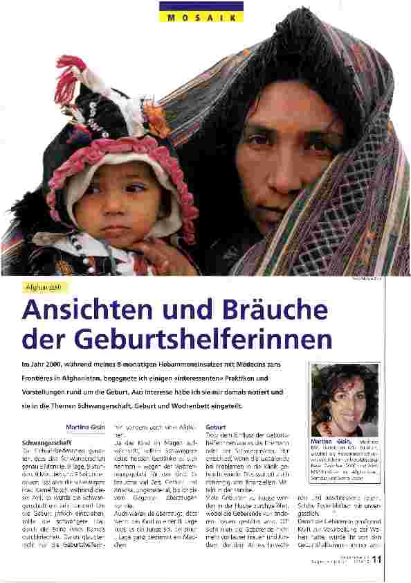 Vorschauseite 1: Ansichten und Bräuche der Geburtshelferinnen