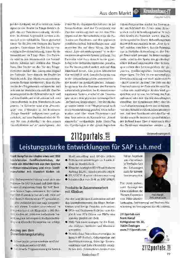 Vorschauseite 2: Effizienzgewinne für Klinikprozesse -RFID-Tracking trifft Multiressourcenmanagement und Dashboards
