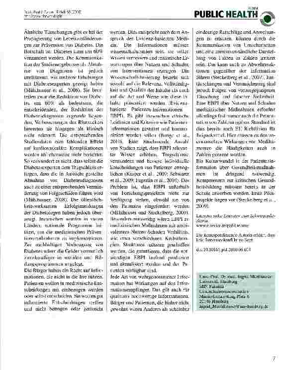 Vorschauseite 2: Patientenmanipulation durch Patienteninformationen