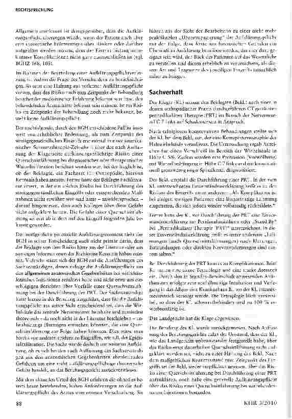 Vorschauseite 2: Die Anforderungen an das Vorliegen eines nicht aufklärungspflichtigen theoretischen Risikos