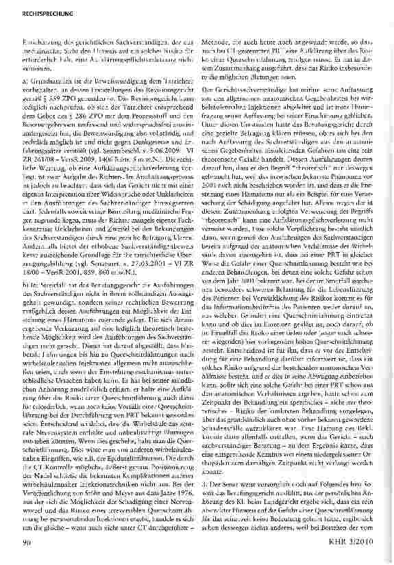 Vorschauseite 4: Die Anforderungen an das Vorliegen eines nicht aufklärungspflichtigen theoretischen Risikos