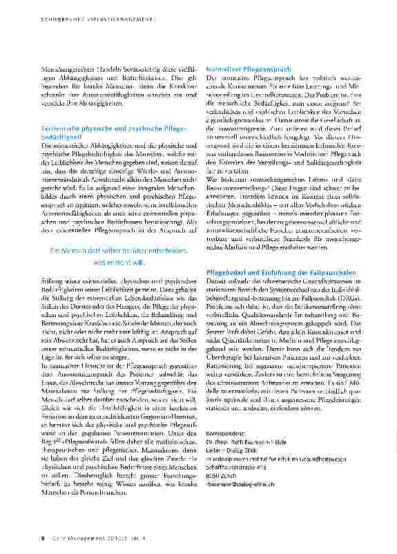 Vorschauseite 3: Selbstbestimmter Pflegeanspruch