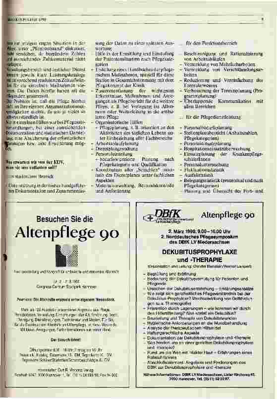 Vorschauseite 2: Pflegeorientierte EDV Erwartungen und Forderungen - aus der Sicht des Pflegedienstes