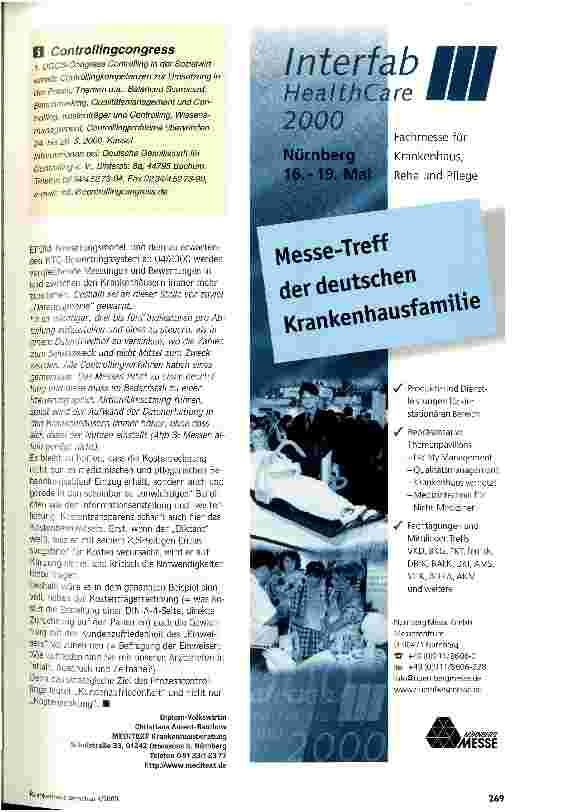 Vorschauseite 4: Prozesscontrolling - Möglichkeiten und Grenzen Beispiel: Arztbriefschreibung - Zeit, Kosten, Fehlerrate