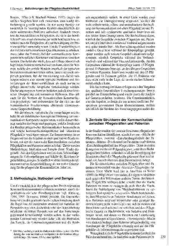 Vorschauseite 2: Anforderungen der Pflegeberufswirklichkeit an die kommunikative Kompetenz von Pflegekräften