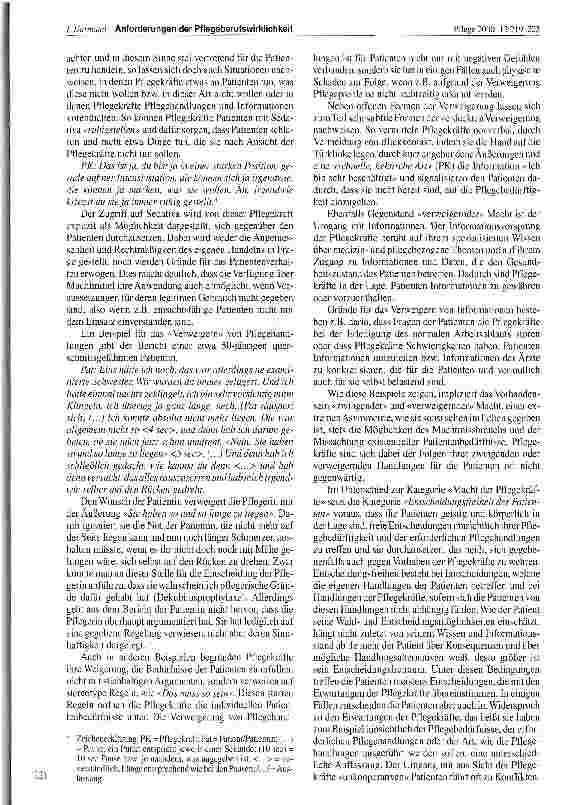 Vorschauseite 3: Anforderungen der Pflegeberufswirklichkeit an die kommunikative Kompetenz von Pflegekräften