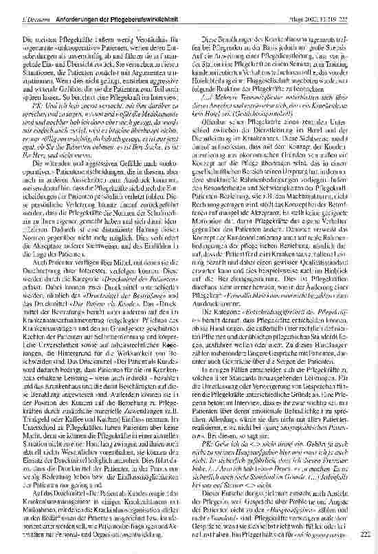 Vorschauseite 4: Anforderungen der Pflegeberufswirklichkeit an die kommunikative Kompetenz von Pflegekräften