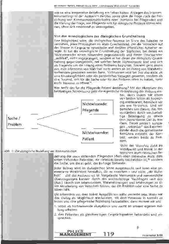 Vorschauseite 5: Eine gemeinsame Wirklichkeit herstellen Das Drei-Funktionen-Modell zur Unterstützung der kommunikativen Kompetenz von Pflegenden