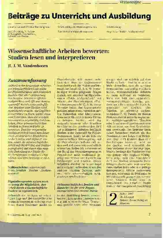 Vorschauseite 1: Wissenschaftliche Arbeiten bewerten: Studien lesen und interpretieren