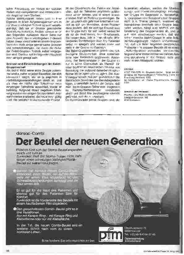 Vorschauseite 3: Wo werden Balint-Gruppen überall angewendet?