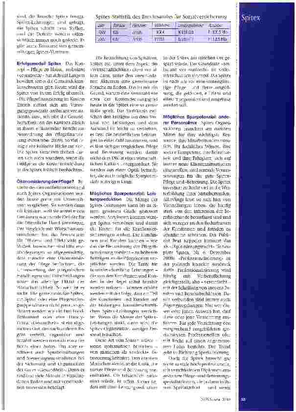 Vorschauseite 2: Soll die Spitex sparen?