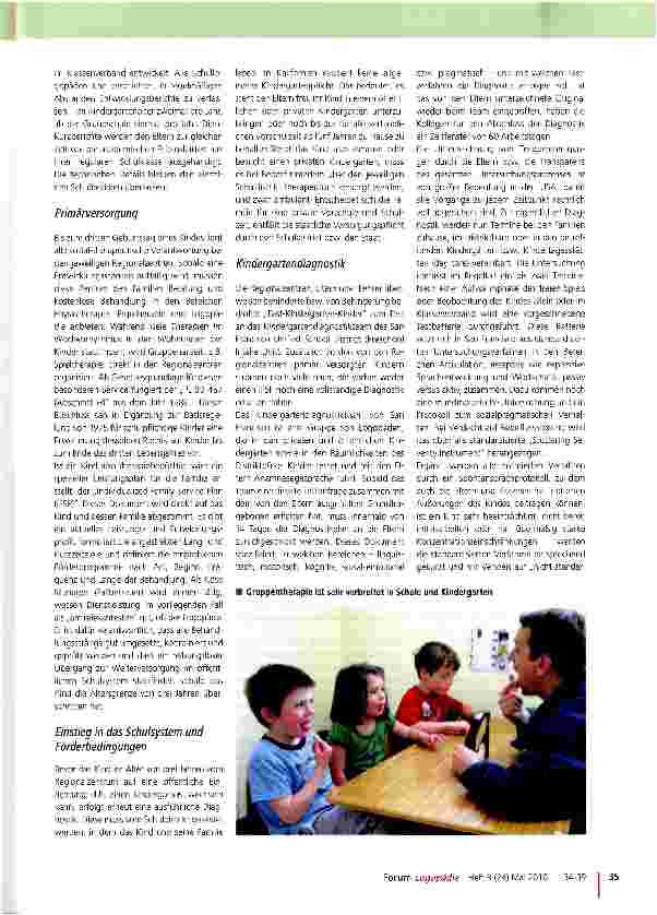 Vorschauseite 2: Raus aus dem Therapiezimmer rein in die Schule!
