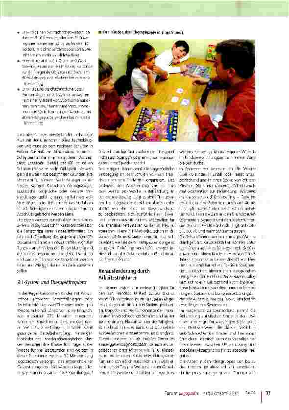 Vorschauseite 4: Raus aus dem Therapiezimmer rein in die Schule!