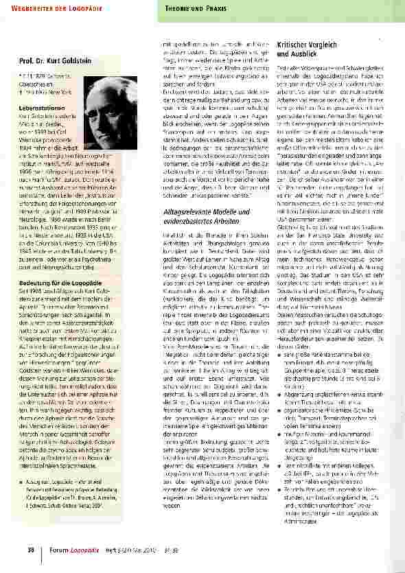 Vorschauseite 5: Raus aus dem Therapiezimmer rein in die Schule!
