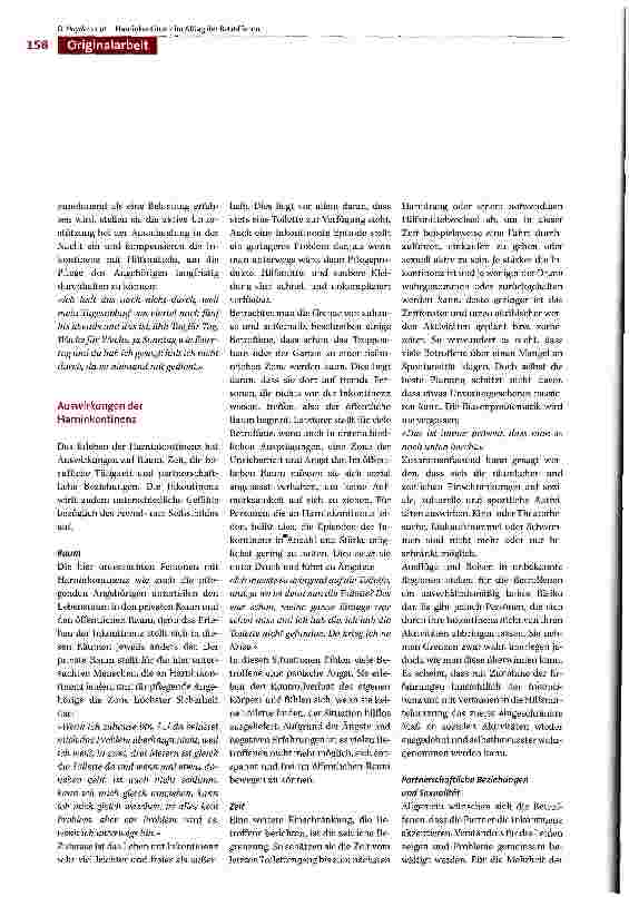 Vorschauseite 5: Umgang mit Harninkontinenz - Ergebnisse einer qualitativen Studie mit Betroffenen und pflegenden Angehörigen