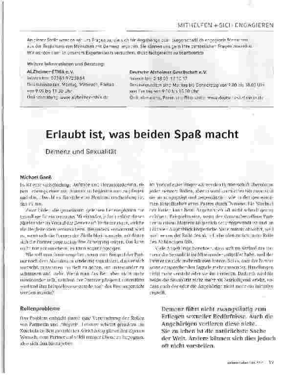 Vorschauseite 1: Erlaubt ist, was beiden Spaß macht