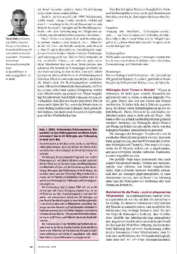 Vorschauseite 3: Was geschieht mit dem Erfahrungsschatz von älteren Arbeitnehmenden?