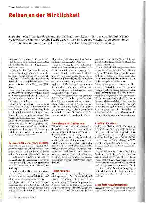 Vorschauseite 1: Reiben an der Wirklichkeit
