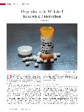 Vorschauseite 1: Oxycodon – ein Wirkstoff benebelt die Menschen