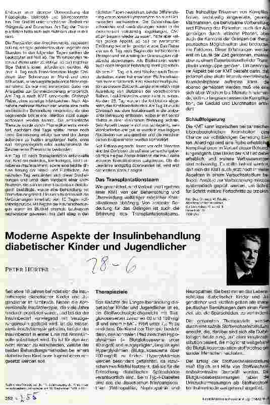 Vorschauseite 3: Die Knochenmarktransplantation im Kindesalter