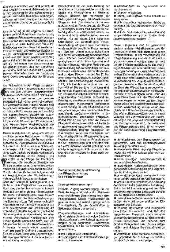 Vorschauseite 2: Können Fachhochschulen für Krankenpflege den Pflegenotstand beeinflussen?