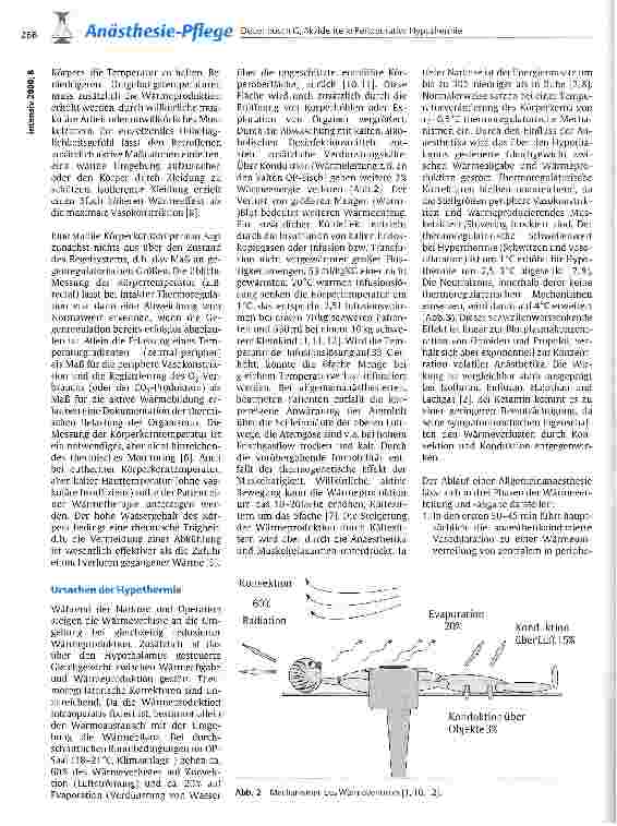 Vorschauseite 2: Akzidentelle perioperative Hypothermie: Ursachen, Prophylaxe und Therapie