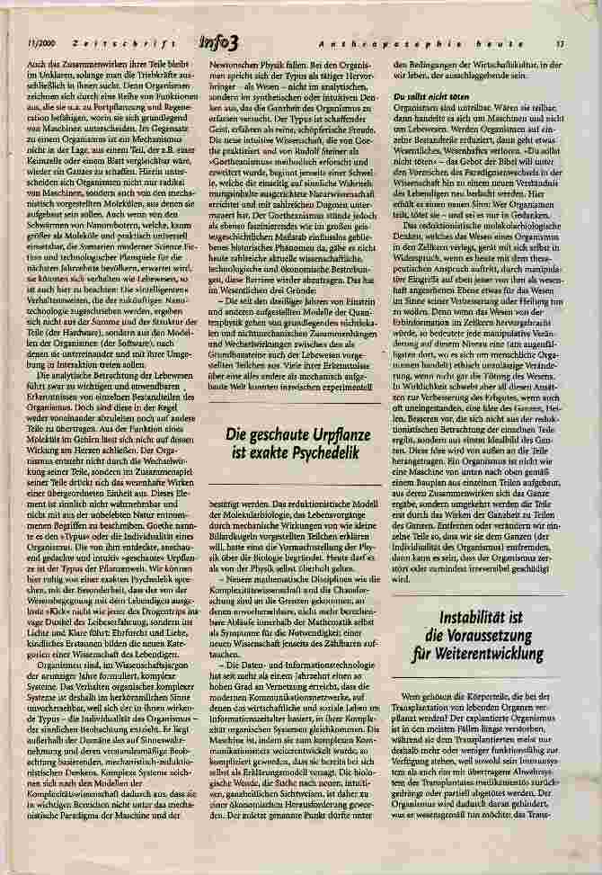 Vorschauseite 2: Über die Unteilbarkeit des Organismus