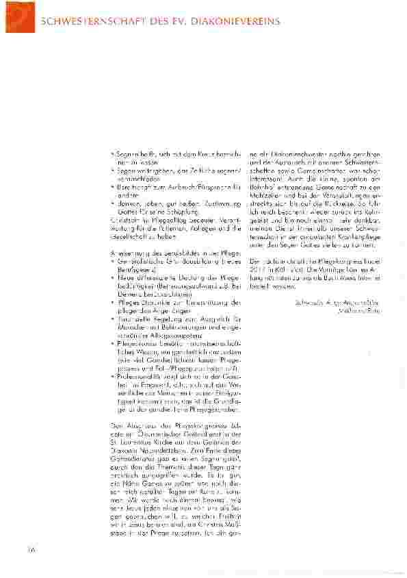 Vorschauseite 3: „DU SOLLST EIN SEGEN SEIN Bericht vom 3. Christlichen Pflegekongress 2009 in Neuendettelsau