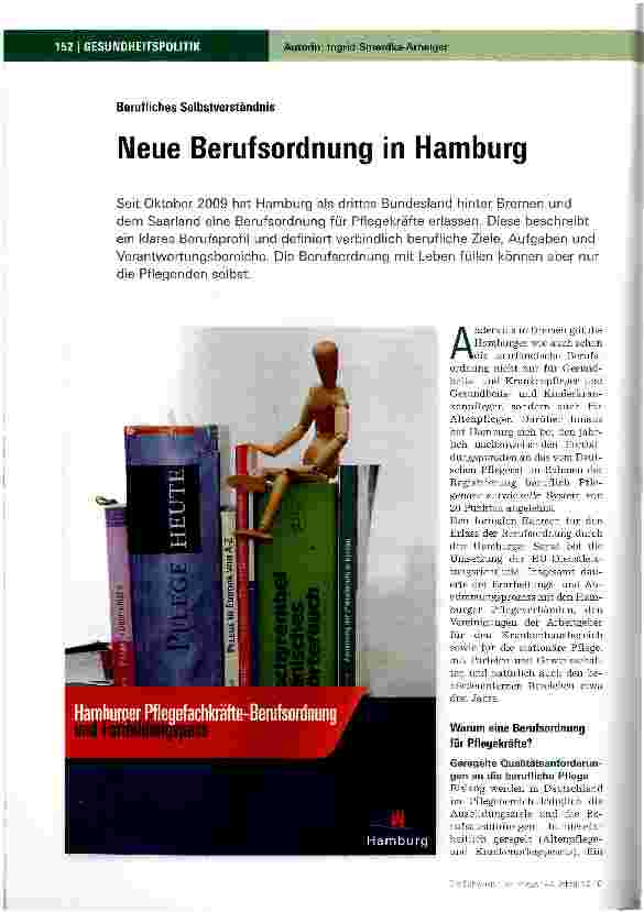 Vorschauseite 1: Neue Berufsordnung in Hamburg