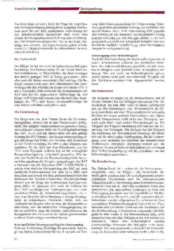 Vorschauseite 2: Aktuelles aus der Rechtsprechung