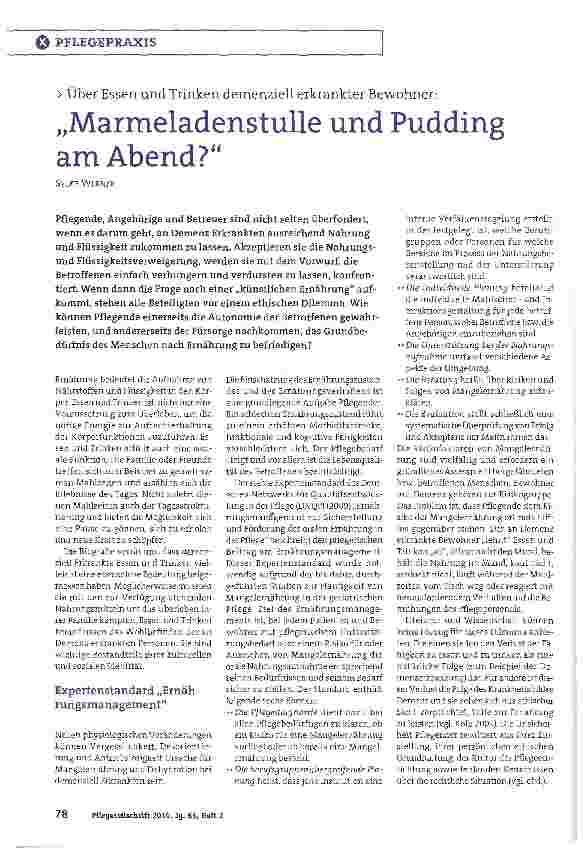 Vorschauseite 1: „Marmeladenstulle und Pudding am Abend?