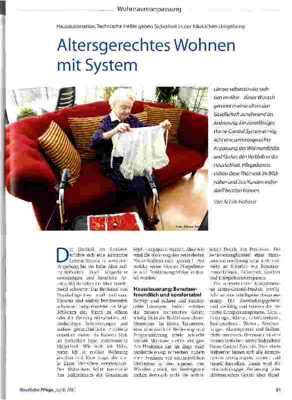 Vorschauseite 1: Altersgerechtes Wohnen mit System