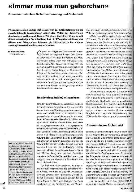 Vorschauseite 1: Immer muss man gehorchen