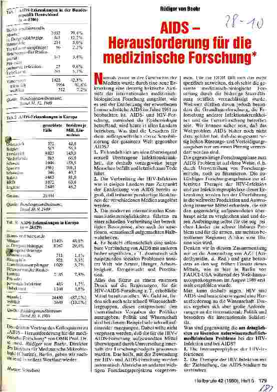 Vorschauseite 1: AIDS - Herausforderung für die medizinische Forschung