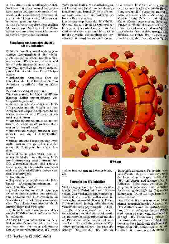 Vorschauseite 2: AIDS - Herausforderung für die medizinische Forschung