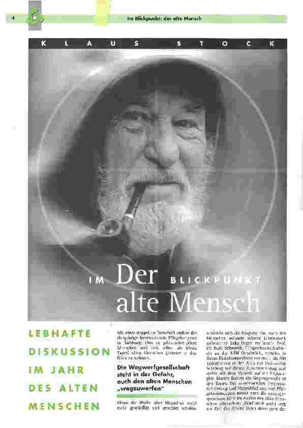 Vorschauseite 1: Der alte Mensch