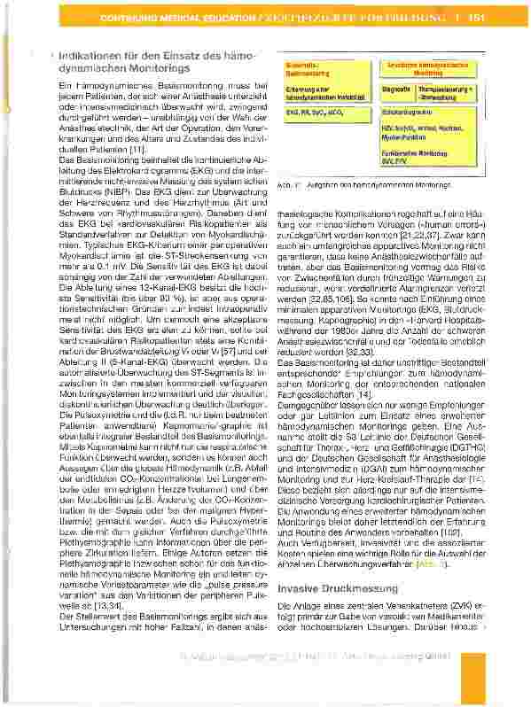 Vorschauseite 2: Perioperatives hämodynamisches Monitoring