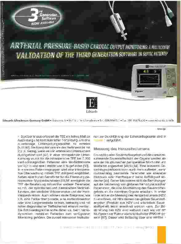 Vorschauseite 4: Perioperatives hämodynamisches Monitoring