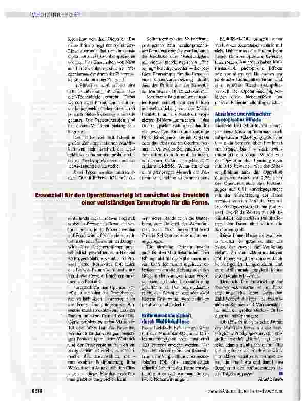 Vorschauseite 2: Abschied von der Lesebrille
