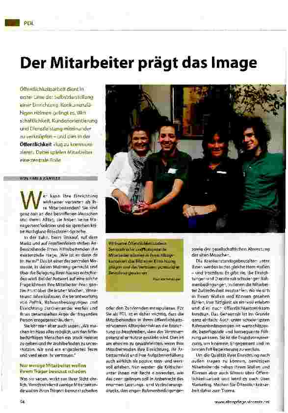 Vorschauseite 1: Der Mitarbeiter prägt das Image