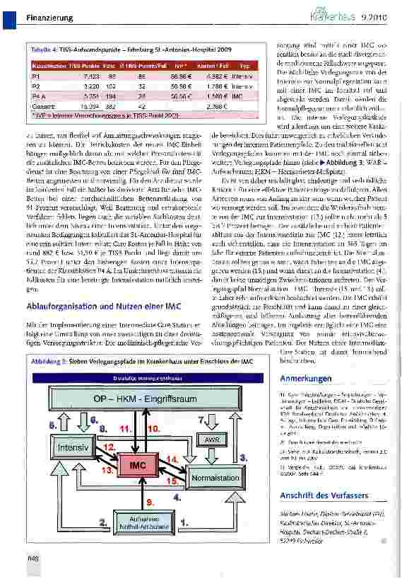 Vorschauseite 5: Kosten und Nutzen einer Intermediate-Care-Station