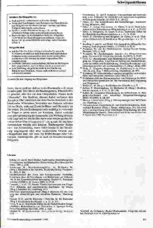 Vorschauseite 6: Hörgeräte - Hilfen für Schwerhörige