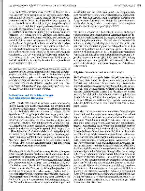 Vorschauseite 2: Die Bedeutung von Psychoseseminaren aus der Sicht der Pflegenden